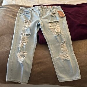 Mudd Distressed Light Blue Jeans
